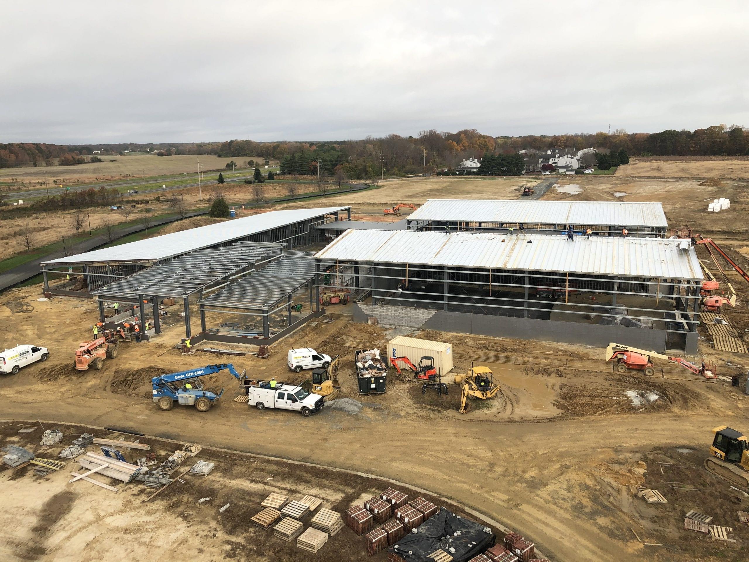 Commercial construction work managed by Bob Breeding General Contractors